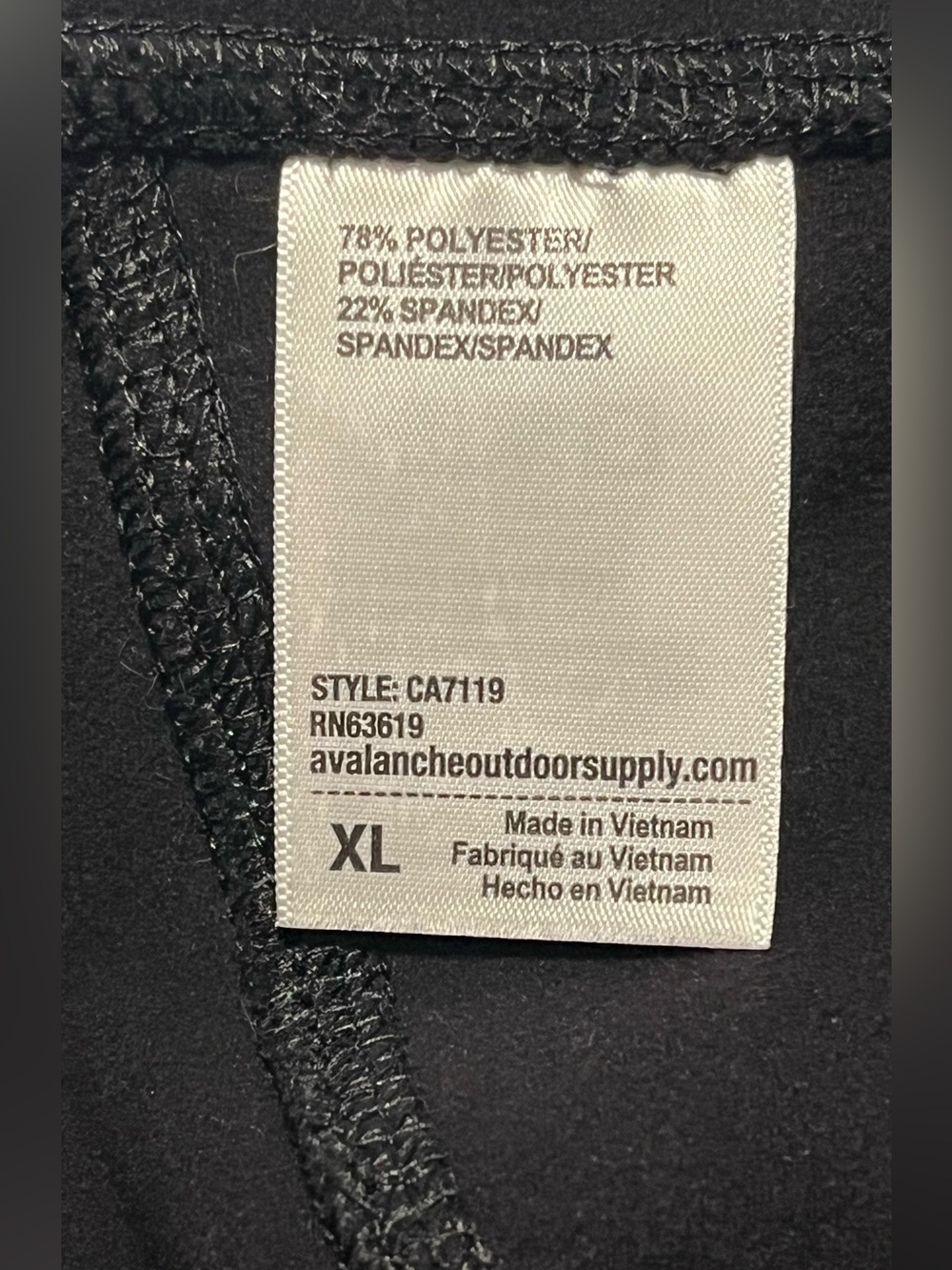 Avalanche Women’s Activewear Black Soft High- Waist Leggings Size XL - Picture 8 of 13